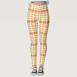 Legging Xadrez de Waffle com Distância Moderna
