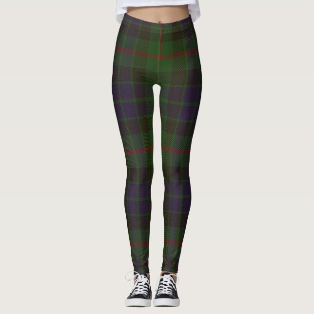 Legging Xadrez do clã do Tartan de Gunn (Frente)