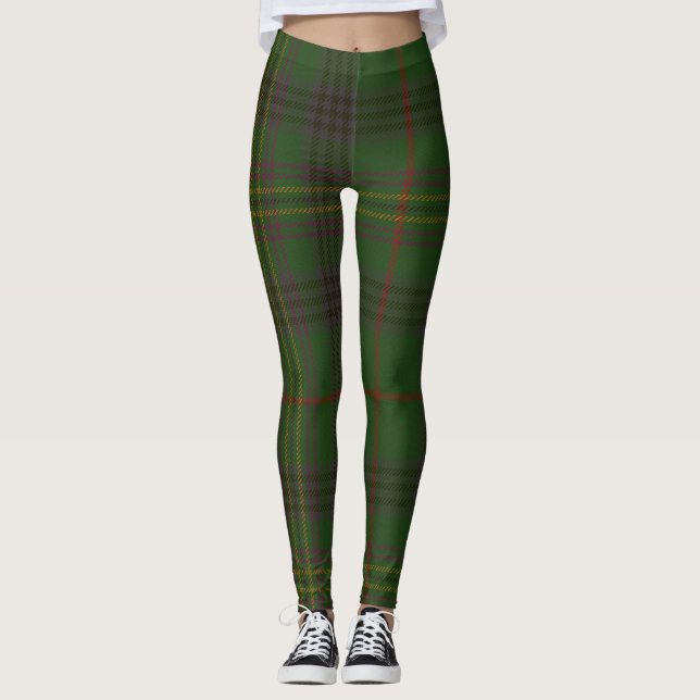 Legging Xadrez do clã do Tartan de Kennedy (Frente)