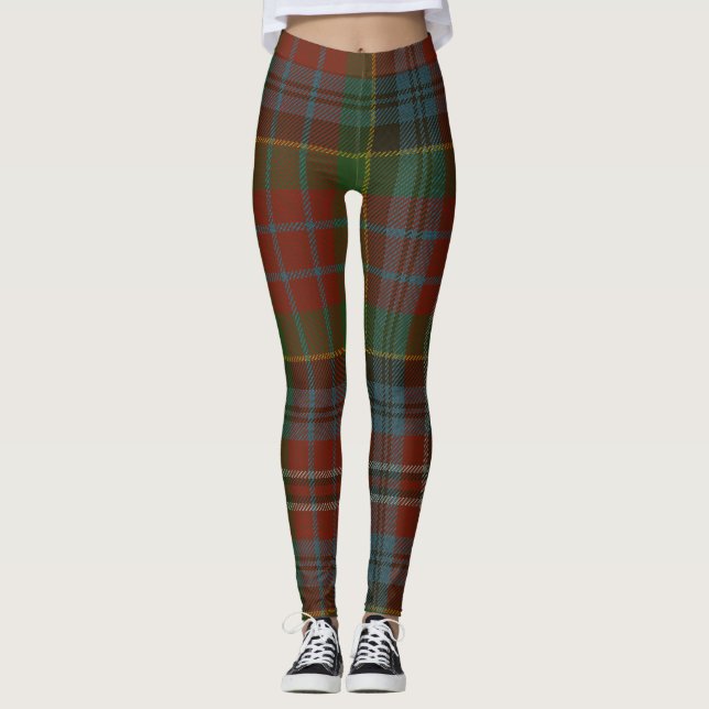 Legging Xadrez do clã do Tartan de Kidd (Frente)