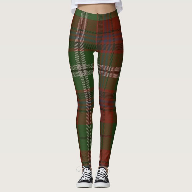 Legging Xadrez do clã do Tartan de Maguire (Frente)