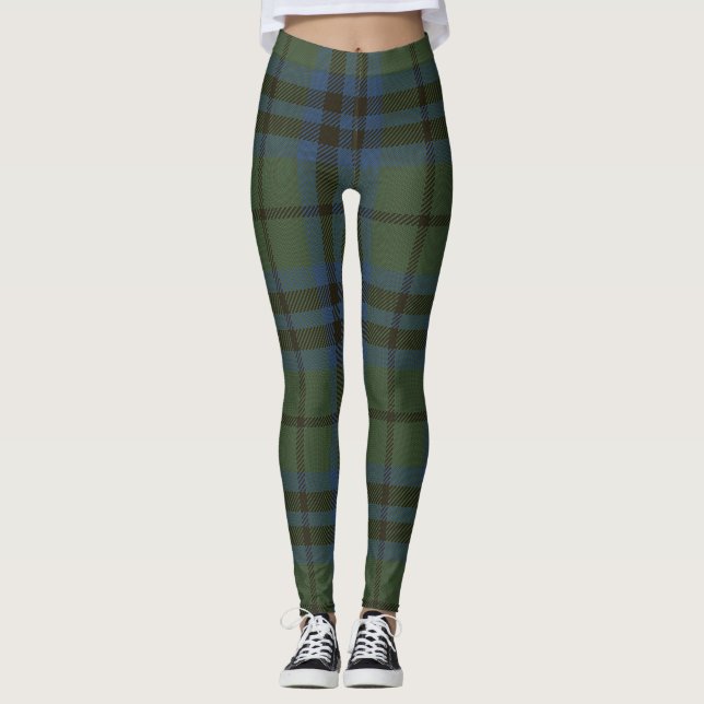 Legging Xadrez do clã do Tartan de Marshall (Frente)