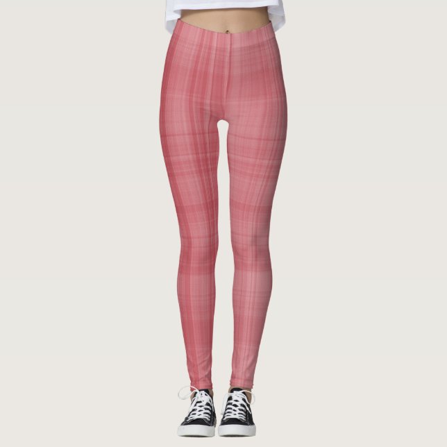 Legging Xadrez do coral (Frente)
