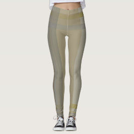 Legging xadrez em ouro, cobre prateado, cinzentos e beges
