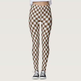 Legging Xadrez escocês branco vermelho e verde tartan Stua