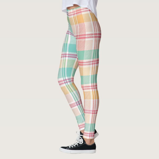 Legging Xadrez Escocês Multicolorido (Esquerda)