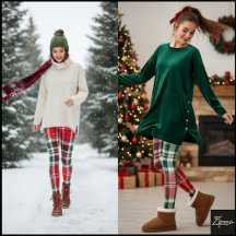 Xadrez Escocês Vermelho Verde Natal Clássico