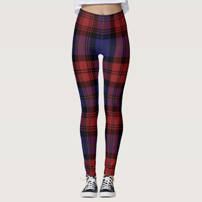 Legging Xadrez Escocesa de Clan MacLachlan Tartan (Frente)