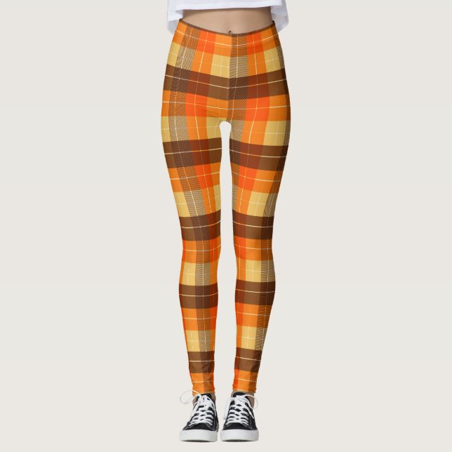 Legging Xadrez inspirada em queda (Frente)