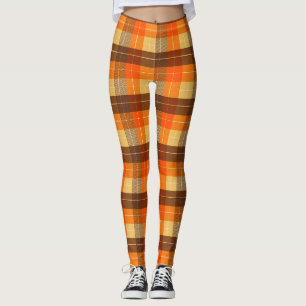 Legging Xadrez Inspirado no Outono 
