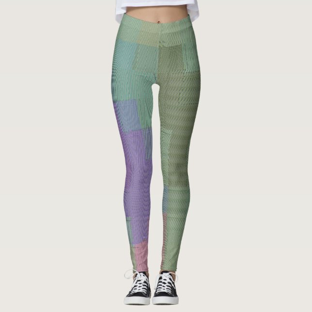 Legging Xadrez lavanda (Frente)