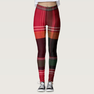 Legging Xadrez Madras das Ilhas Virgens