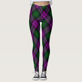 Legging Xadrez moderna Fuchsia Purple e Green