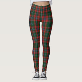 Legging Xadrez Real Stewart Vermelho Verde
