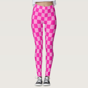 Legging Xadrez Rosa Atraente