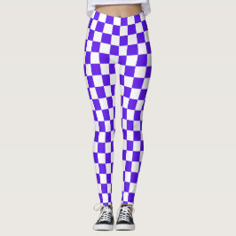 Legging Xadrez roxo visual clássico 