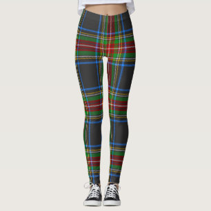Legging Xadrez Stewart Stuart Black Clan Tartan