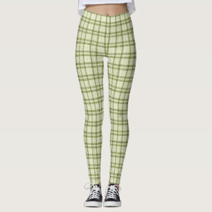 Legging Xadrez Verde Moss