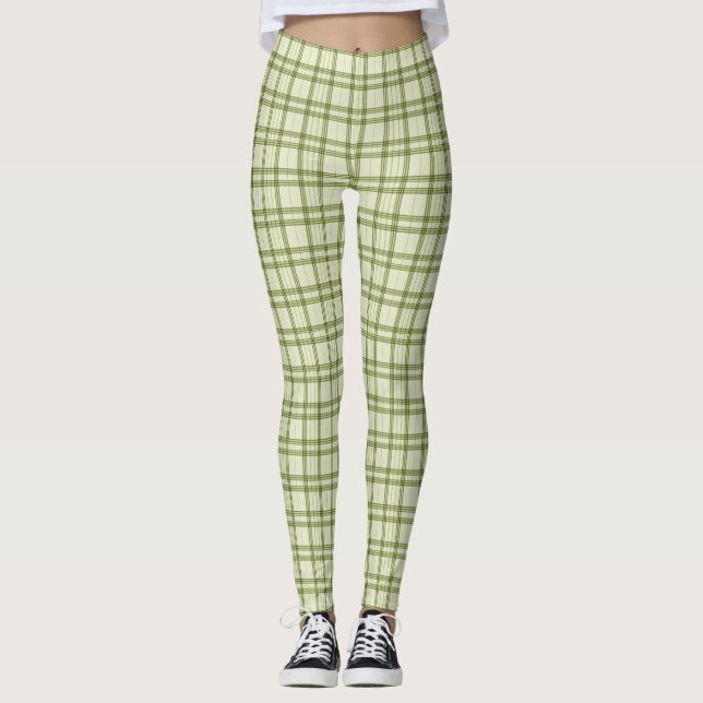 Legging Xadrez Verde Moss (Frente)