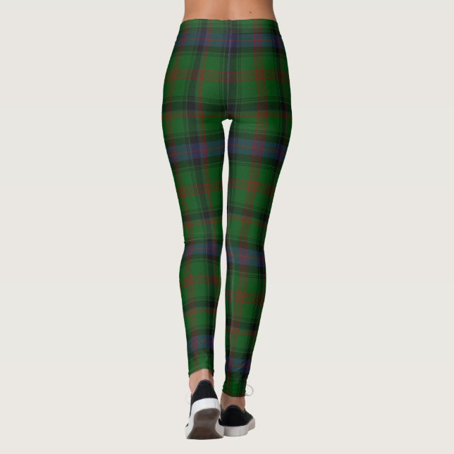 Legging Xadrez verde-tartan Park (Verso)