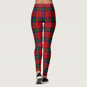 Legging Xadrez verde-vermelha Lindsay tartan