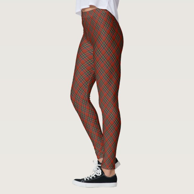 Legging Xadrez Vermelha Clássica de Stewart Tartan (Esquerda)