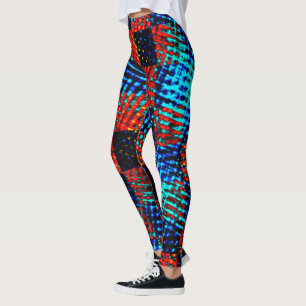 Legging Xingazul, laranja, falso sujo ou manchado.