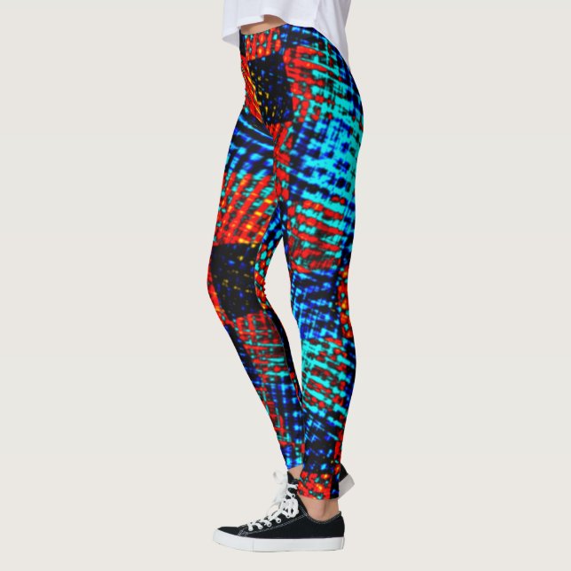 Legging Xingazul, laranja, falso sujo ou manchado. (Esquerda)