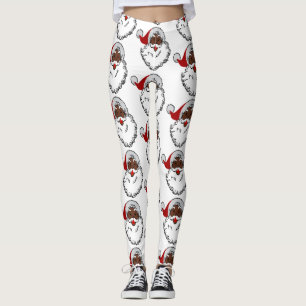 Legging xmas black santa claus