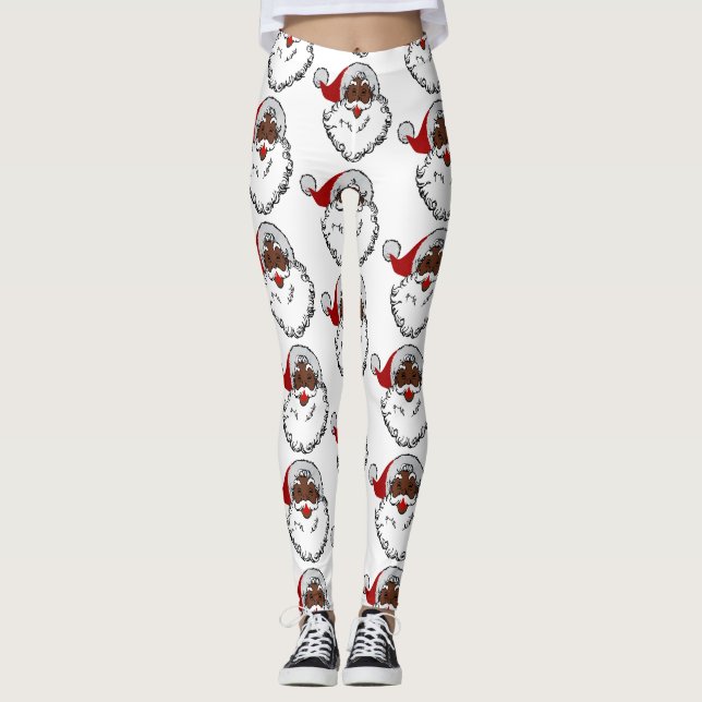 Legging xmas black santa claus (Frente)