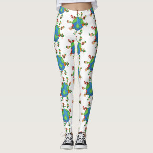 Legging xmas santa claus elves