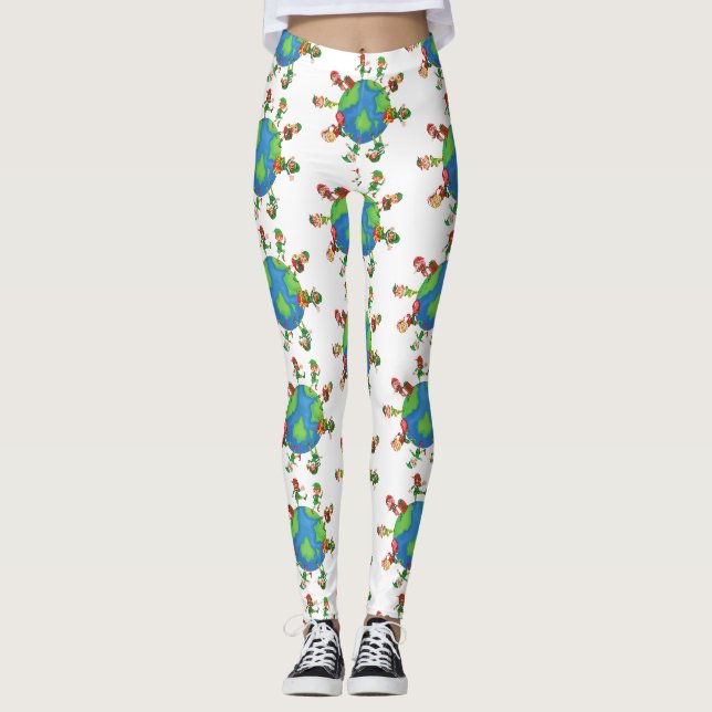 Legging xmas santa claus elves (Frente)