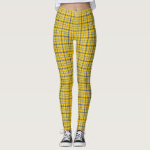 Yellow Blue Plaid Classic Pattern Retro