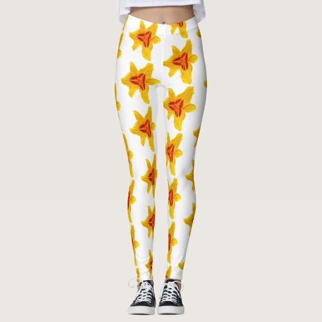 Legging Yellow Canada Lilly Blossoms (Frente)