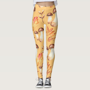 Legging Yellow Mushroom Garden