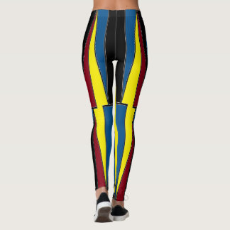 Legging Yellow Red Blue Triangles