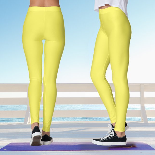 Legging Yoga Amarelo Bold Banana (Back And Side)