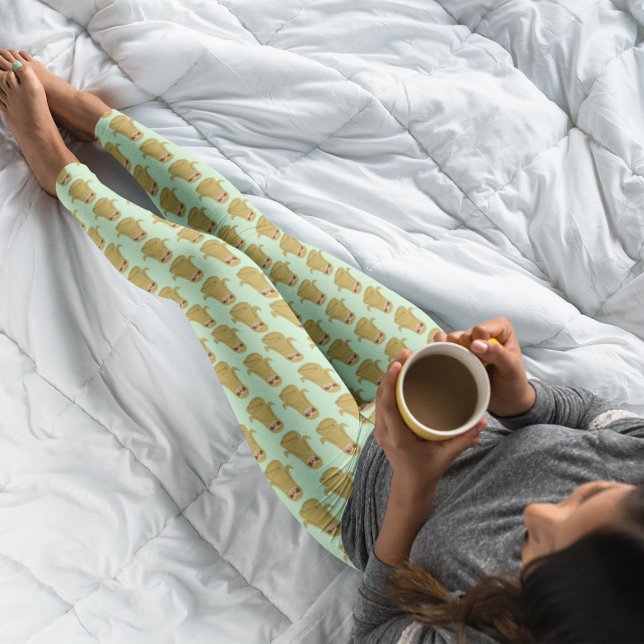 Legging Yoga Lotus Pose Verde Pálido (Criador carregado)