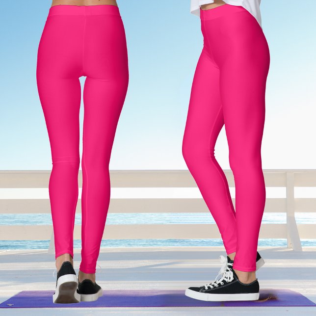 Legging Yoga Rosa Negra (Back And Side)