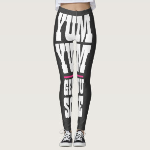 Legging Yoga YUM YUM, trabalho feminino, ganha um pouco