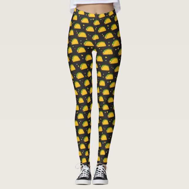 Legging Yummy Taco Pattern (Frente)
