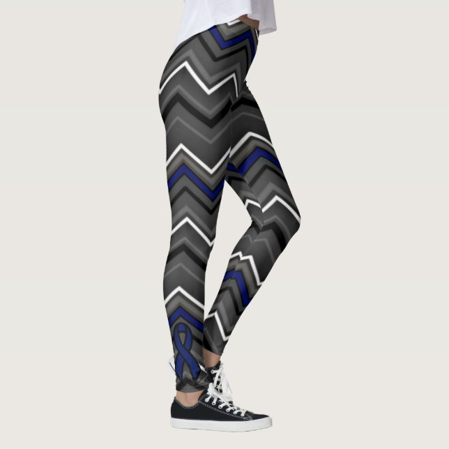 Legging Zag azul com fita... Guillain Barre (Direita)