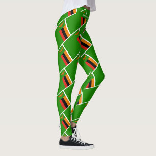 Legging ZAMBIA FLAG Scripting EXECUTE A SUA RAÇA Personali
