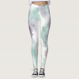 Legging zarte Aquarellfarben
