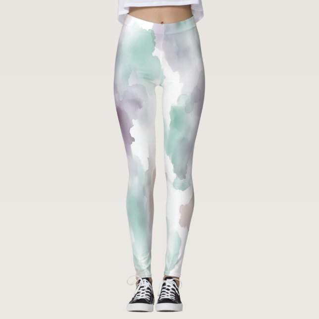 Legging zarte Aquarellfarben (Frente)