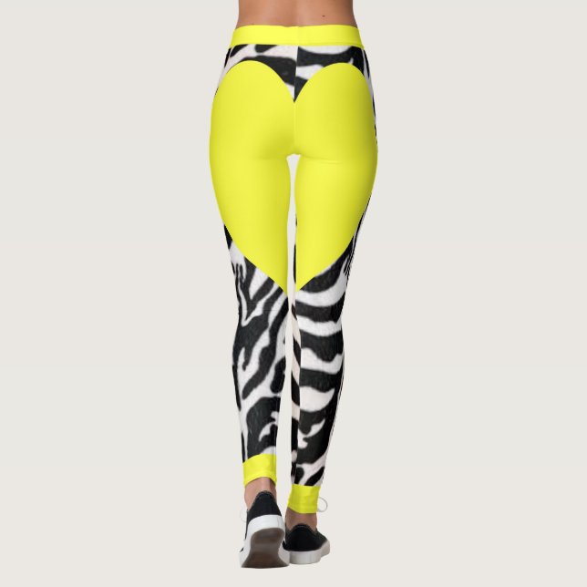 Legging Zebra Amarela (Verso)