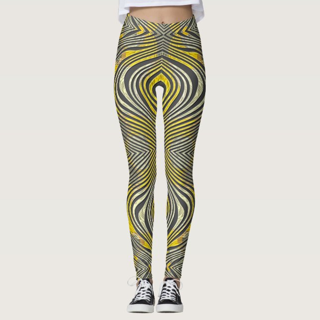Legging Zebra do limão (Frente)