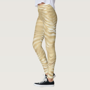 Legging Zebra Dourada de Mouro Branco