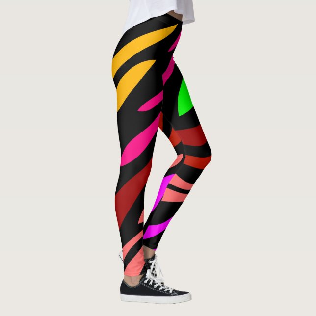 Legging Zebra Pattern Girly Trendy Fashionable (Direita)