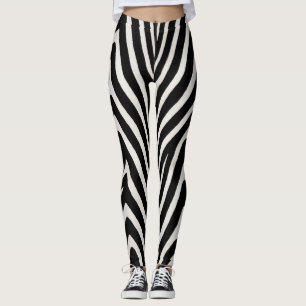 Legging 🖤 Zebra Preto e Branco Ousado Estilo Moderno 🖤